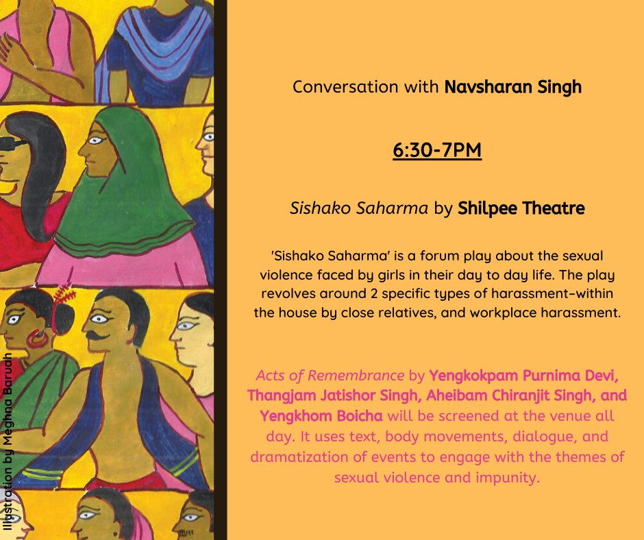 ZubaanBooks's tweet photo. Here is the schedule for Day 1! @IDRCinAsia @GI_MMB_Delhi #art #photography #performance #resistance #documentary #film #theatre https://t.co/dvzjINjXhW