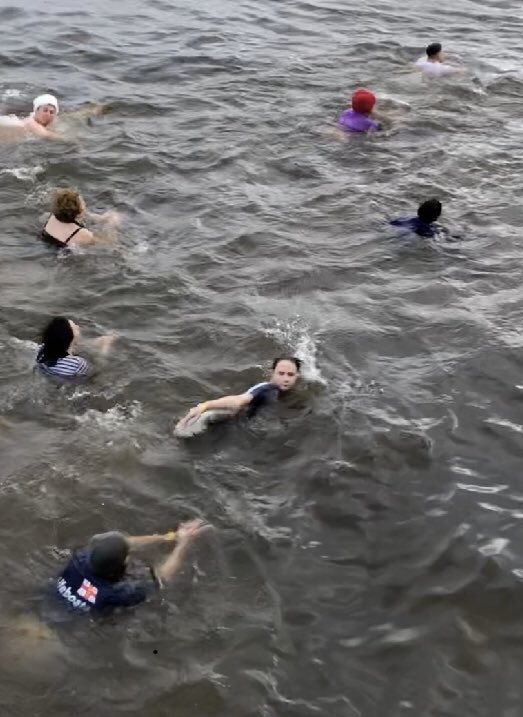 Uganda2018_MHS's tweet photo. A huge well done to Adam Elder and Adam Marshall who braved the New Year’s Dook to help fundraise for the @MonifiethHigh trip to Uganda in partnership with @signpostintl 🥶 🇺🇬 https://t.co/Rwny0dDbwq