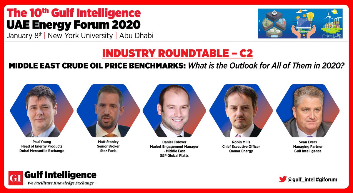gulf_intel's tweet image. With the relevance of a #MiddleEast #Benchmark now recognized, what is the outlook for 2020 and beyond?
@DubaiMercantile @robinenergy @DanielColover @sean_evers 

Follow #GIForum for live updates on the outlook for 2020