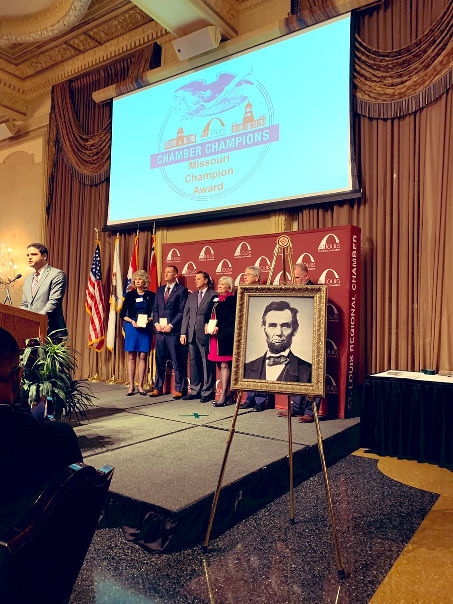 DerekGrier's tweet image. I was honored to be recognized among so many other community and business leaders last night for legislative efforts to improve #ecodevo in #Missouri. More to come this year!#STLChamberChamps #moleg @MoEcoDevo @Kathyswan147 @MarshaHaefner @STLRegChamber @WallingfordMO