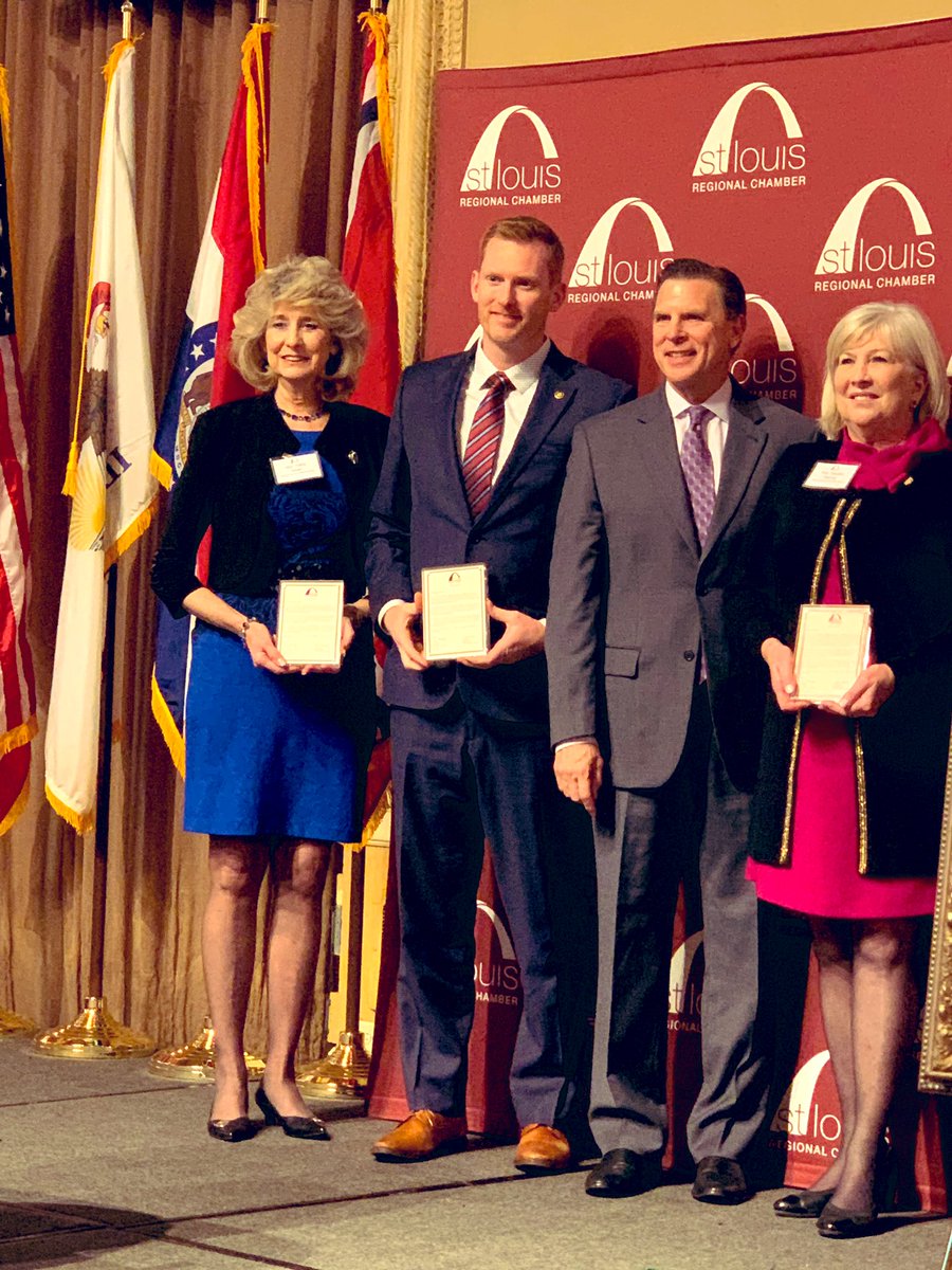 DerekGrier's tweet image. I was honored to be recognized among so many other community and business leaders last night for legislative efforts to improve #ecodevo in #Missouri. More to come this year!#STLChamberChamps #moleg @MoEcoDevo @Kathyswan147 @MarshaHaefner @STLRegChamber @WallingfordMO