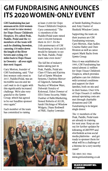 gmfundraising's tweet photo. And there's more...
Thank you @GlassNewsmag for the coverage on our new #GMFPPP event, the total money raised from our "From Russia with Hope" cycling challenge and the appointment of @Team4Marketing PR Agency! 🥾🛶🚴♀️ #forthekids https://t.co/CeUrAXQzft