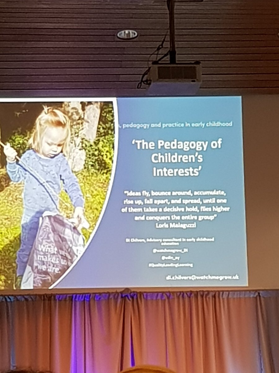 LintonLass's tweet photo. Looking forward to Di Chilvers talk about the pedagogy of children's interests. #QualityLeadingLearning @edin_ey https://t.co/kU0jOzwd63