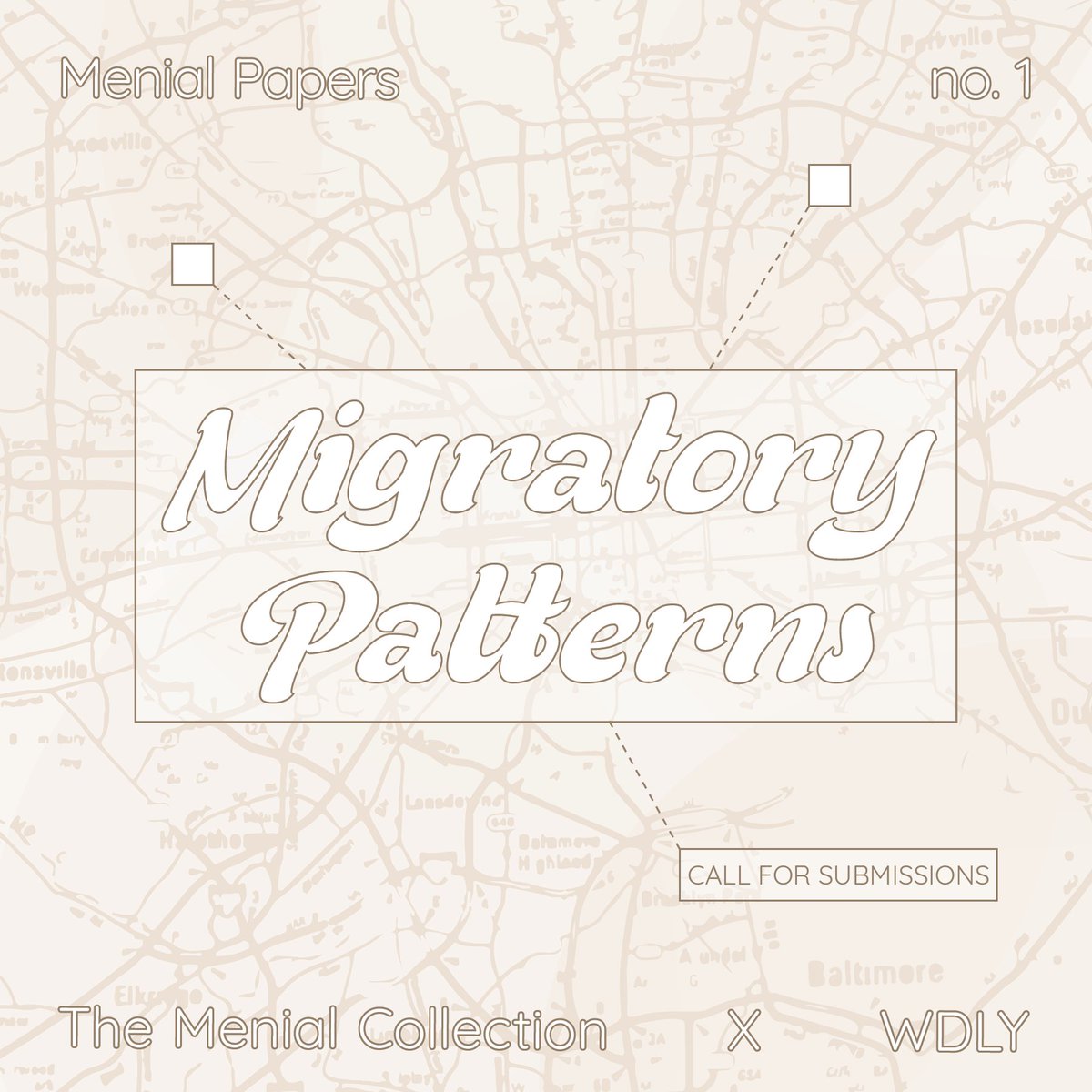 Teri Henderson (@halleteri) on Twitter photo Baltimore Artists, Creatives, Creative Adjacents- please consider submitting to our open call. “MIGRATORY PATTERNS” is the first edition of a new journal “The Menial Papers” published by <a href="/TheMenial/">The Menial Collection</a>. Baltimore Artists, Creatives, Creative Adjacents- please consider submitting to our open call. “MIGRATORY PATTERNS” is the first edition of a new journal “The Menial Papers” published by <a href="/TheMenial/">The Menial Collection</a>.