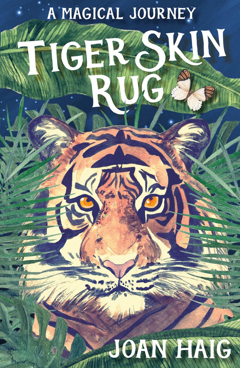 4 weeks today is the publication of @joan_md_haig's fantastic debut novel #TigerSkinRug! Melvin Burgess says it is 'Such a charming story, full of magic, hope and friendship...'.  Intrigued?  Pre-order your copy from Cranachan, Waterstones &amp; Amazon now :)  #mglit #childrensbooks