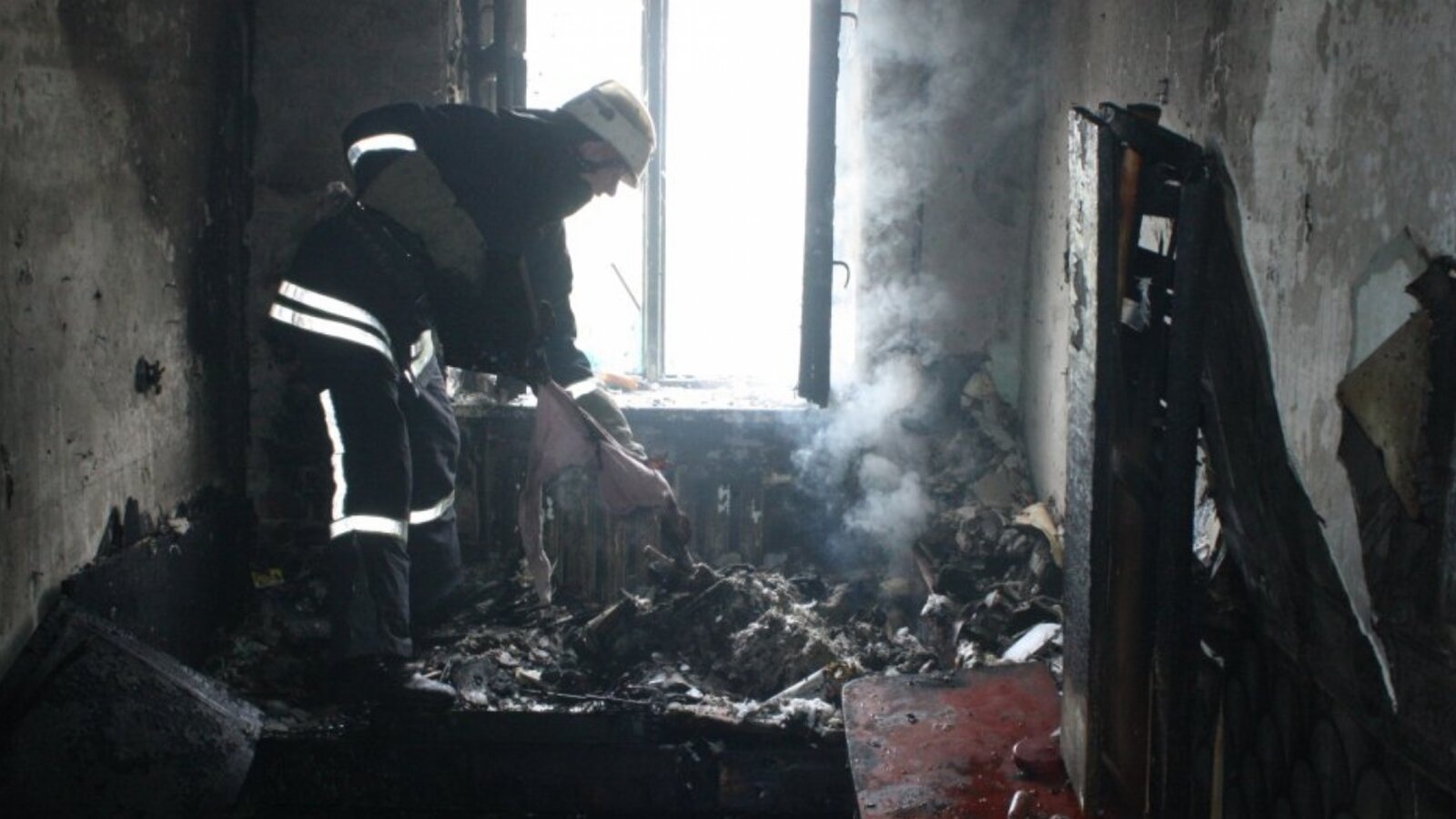 Пожар в комнате