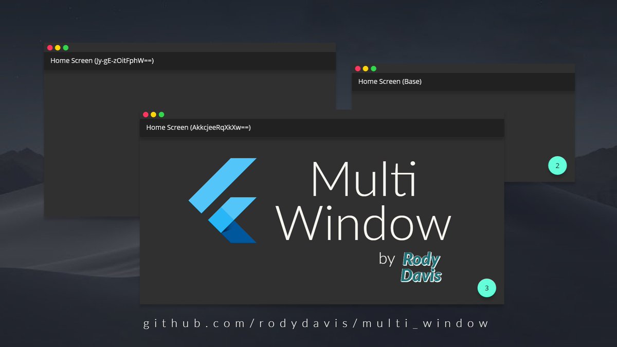 TahaTesser's tweet image. Quick art for @rodydavis's amazing Flutter Multi Window Mac OS example
Check it out - github.com/rodydavis/mult…
@FlutterDev #FlutterDesktop #macos #apple #swift #native @MarieJaks @arslannmrv