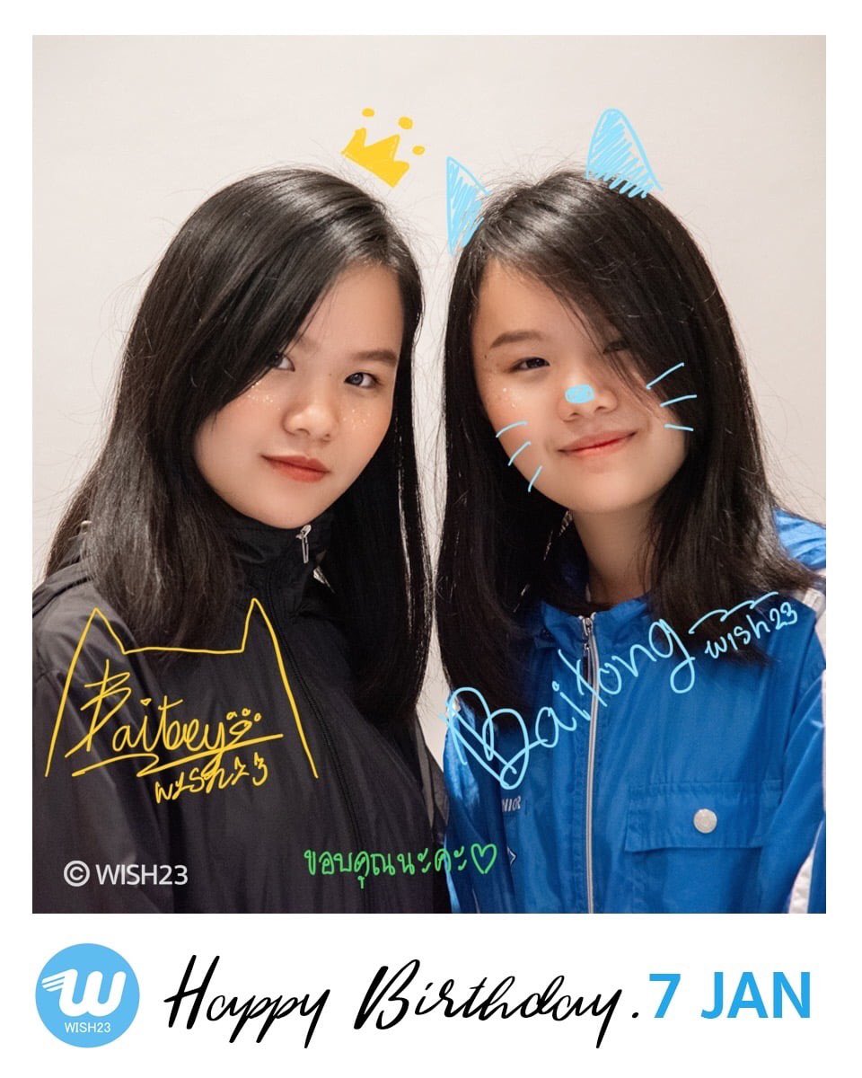 Wish23Official's tweet photo. สุขสันต์วันคล้ายวันเกิด Baitoey Wish23 Baitong Wish23 ขอให้ ใบเตย ใบตอง มีความสุข สุขภาพแข็งแรง คิดสิ่งใดขอให้สมความปรารถนา~
มาร่วมอวยพร ใบเตย ใบตอง กันได้ที่นี่เลยนะคะ ~
:::::::::::::::::::
#WISH23 #วงไอดอลเชียงใหม่ #สวัสดีเจ้า https://t.co/gwWRXAfceJ