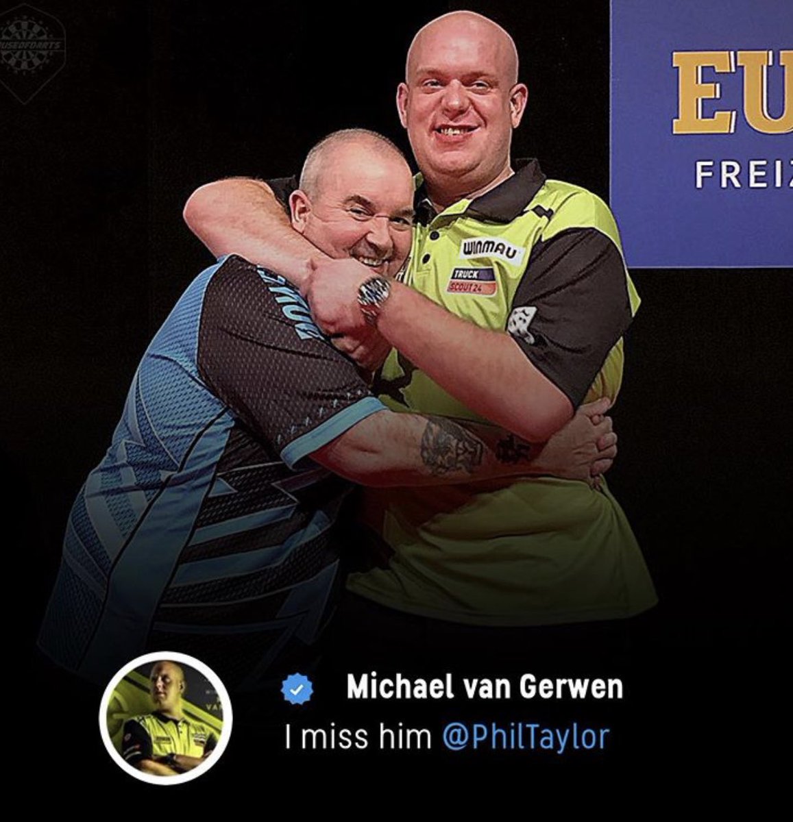 DartsForAll's tweet photo. We all miss him! https://t.co/SAabX1tVZy