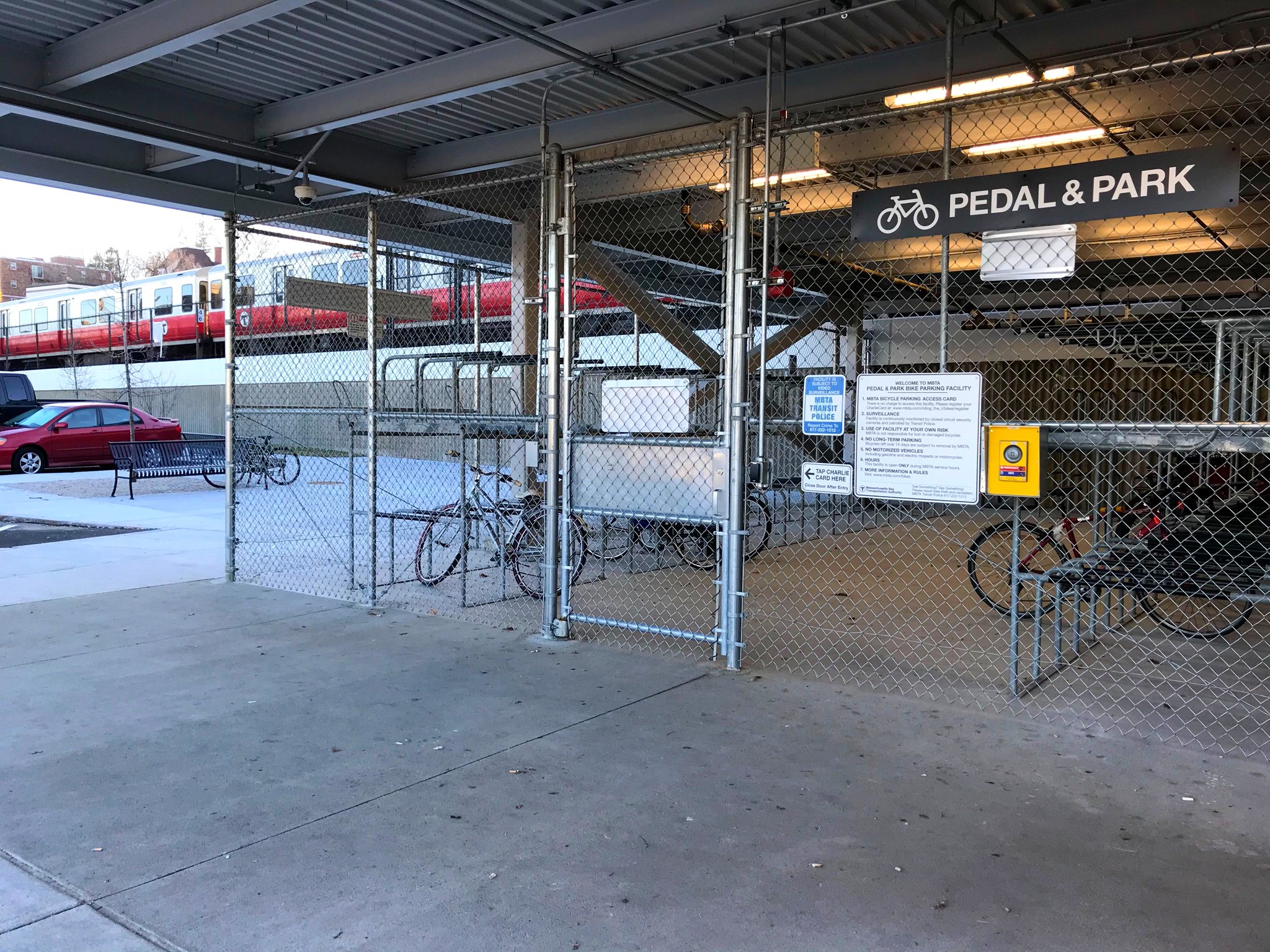 mbta pedal and park