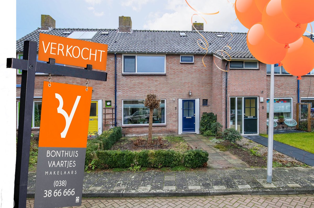 Supersnel VERKOCHT deze tussenwoning aan de Larixlaan 3 in #Zwolle