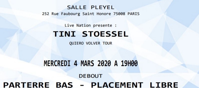 Jujubellatini's tweet photo. Hola ! Je recherche quelqu'un habitant sur Paris, a qui je pourrais offrir une place de concert pour Tini, en échange d'un hébergement. La personne qui devait m'accompagner ne peux plus venir avec moi. #tiniconcert #quierovolvertour #quierovolvertourparis #tiniparis https://t.co/erZsu6rjPf