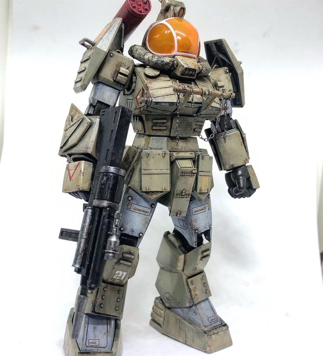 go_go_gosan's tweet photo. SOLTIC H8 ROUND FACER
コクピットの風防パーツ紛失してしばらく放置だったラウンドフェイサー
無事パーツ請求して完成
#maxfactory #dougram #roundfacer #ダグラム #マックスファクトリー #ラウンドフェイサー https://t.co/uwiNnXVP2Y
