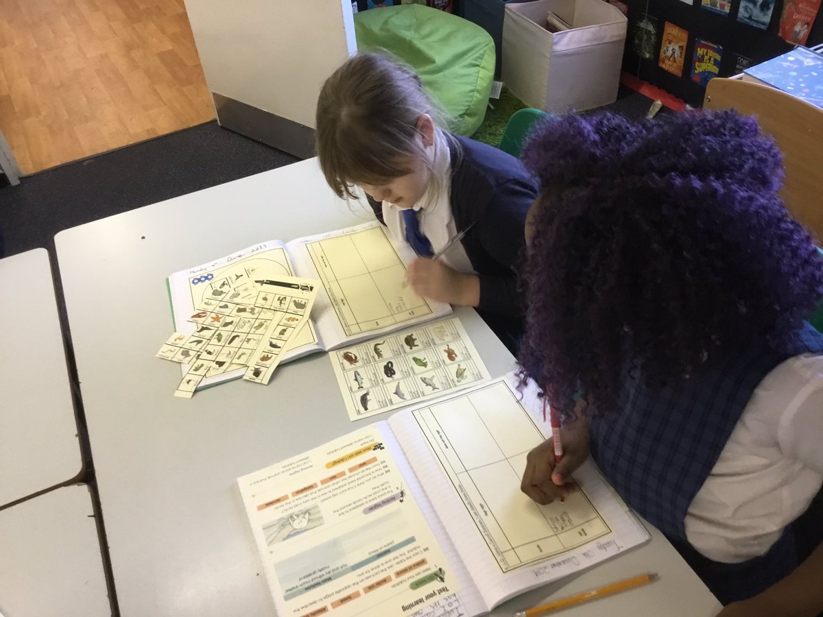 InspirationsStm's tweet photo. Look at this great work we did back in December. We created our own Carroll diagrams based on animals #stmScience #stmLivingThings #stmY4Science https://t.co/TEz724XsyW