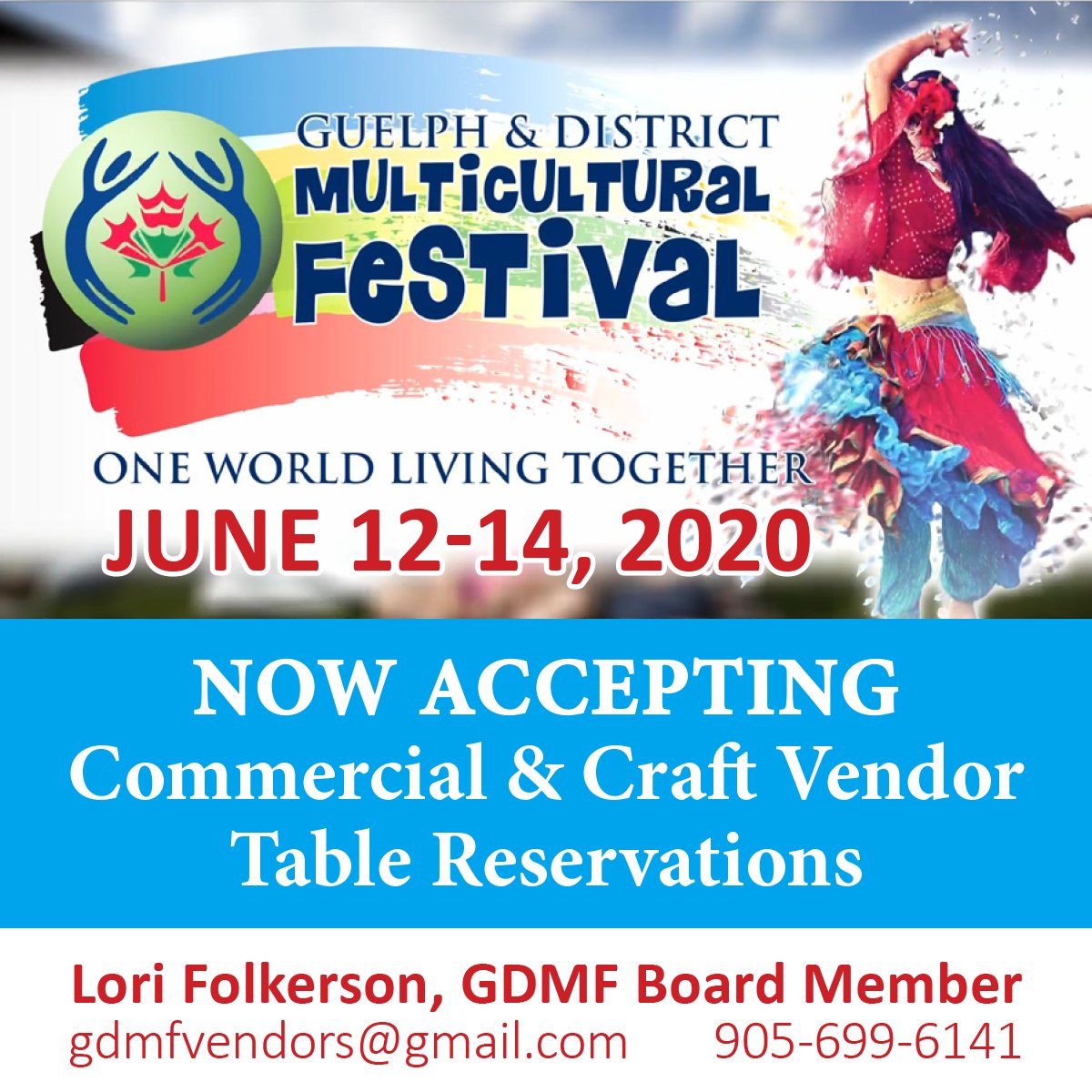 Currently looking for Craft & Commercial Vendors for the Guelph & District Multicultural Festival.
#guelph #smallbusiness #summerfestivals #vendorswanted @PINnetworkGW @GuelphToday @RCityStories @GuelphBugle