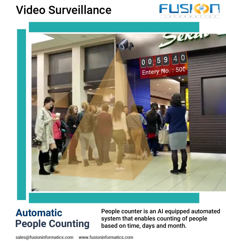 fusionlnfo's tweet image. Are you running business like Gym, Shopping mall, trade shows and worried about how to generate a record of number of people visited according to particular time?

Find out the Solution here - bit.ly/2IvDsot

#PeopleMonitoringSystem  
#AutomaticCounter #PeopleCounting