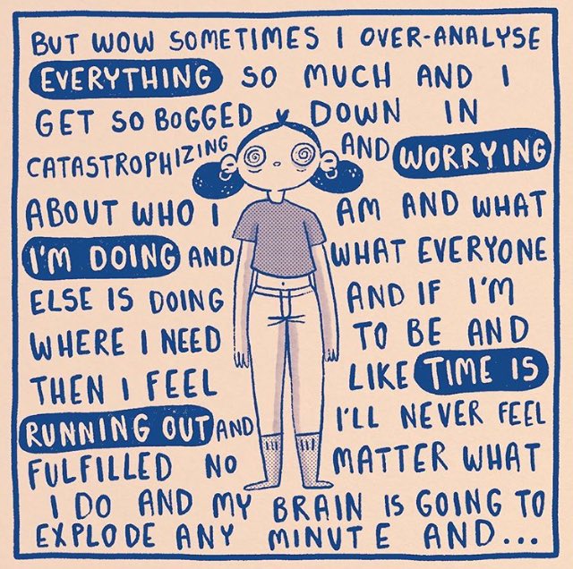 creativevocmind's tweet photo. This from ⁦@jamiesquire_⁩ is all too relatable ! Do any of you buddy artists draw comics to illustrate your struggles with mental health? We’d love to see them💡 #mentalhealthart https://t.co/2Cdagz1ptz