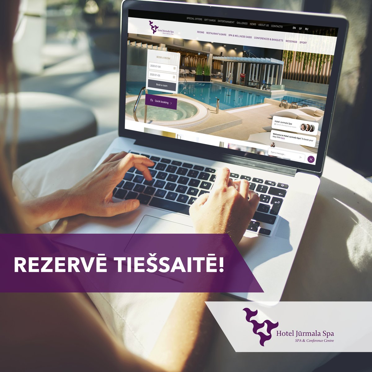 Ieej mūsu mājaslapā un rezervē savu atpūtu jau tagad! hoteljurmala.com