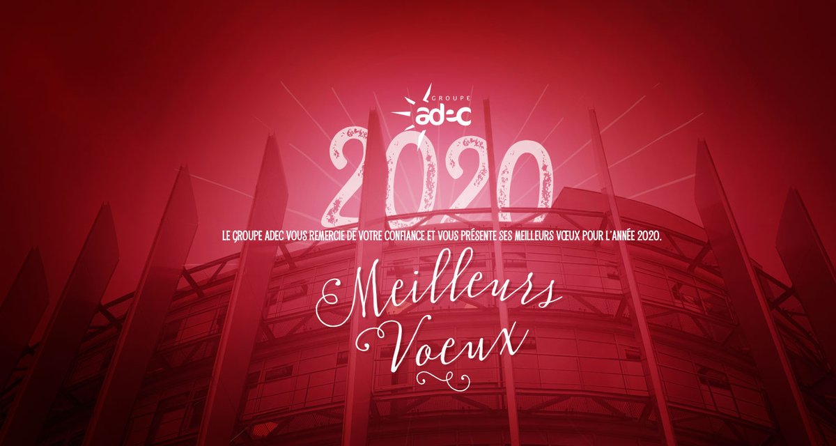 HDJ_lab's tweet photo. Le groupe Adec vous souhaite ses meilleurs #vœux pour #2020. Nous entrons dans une nouvelle année rythmée par de nouveaux enjeux et de nouvelles technologies. 2020 sera une année innovante, agile et dématérialisée. Nous serons à vos côtés pour la réussite de vos projets.#huissier https://t.co/vtqlIohgwA