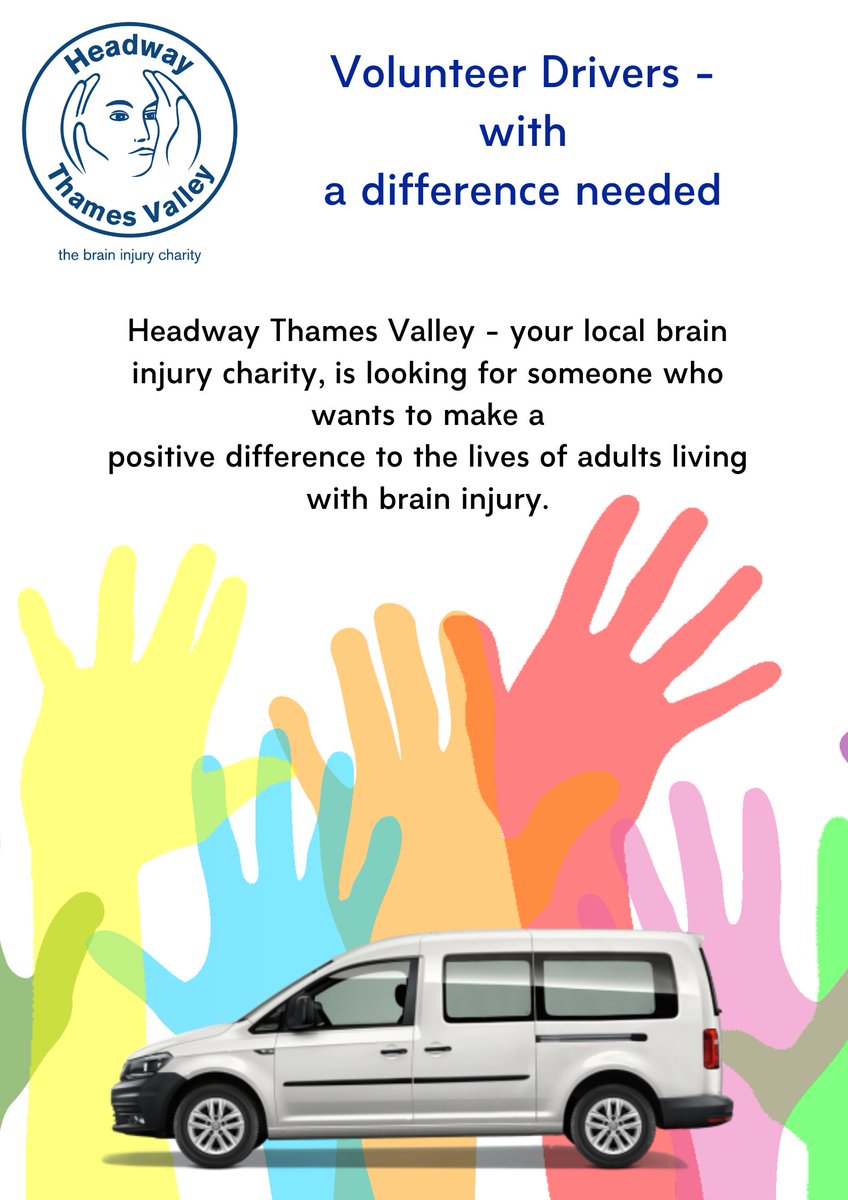 Email info@headwaythamesvalley.org.uk if you'd like to #volunteer with us and support people living with #BrainInjury