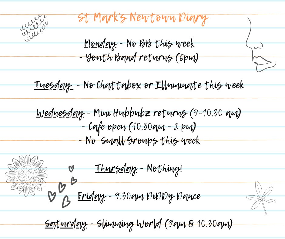 StMarksNewtown's tweet photo. Things aren't quite back to normal yet but Mini Hubbubz and @HubCafeWigan do return tomorrow! https://t.co/tLqBlVC8mZ