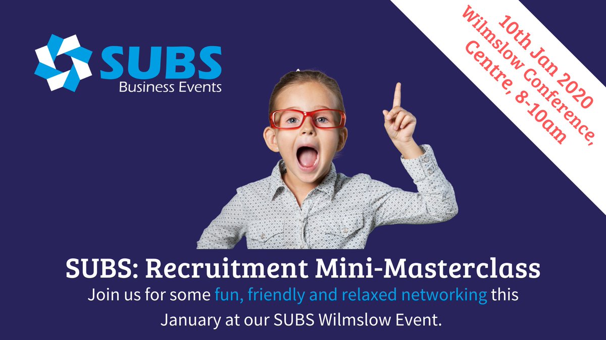 Are you considering recruiting in 2020? This free networking &amp; learning event on Friday will provide attendees with lots of tips and advice on how to recruit without using expensive agencies, including how to write a great job advert. Book your place here bit.ly/2SCpnLb