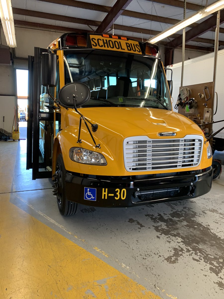 The latest addition to the FUSD Transportation fleet. This special  needs bus features the latest in safety technology and cost efficient features.