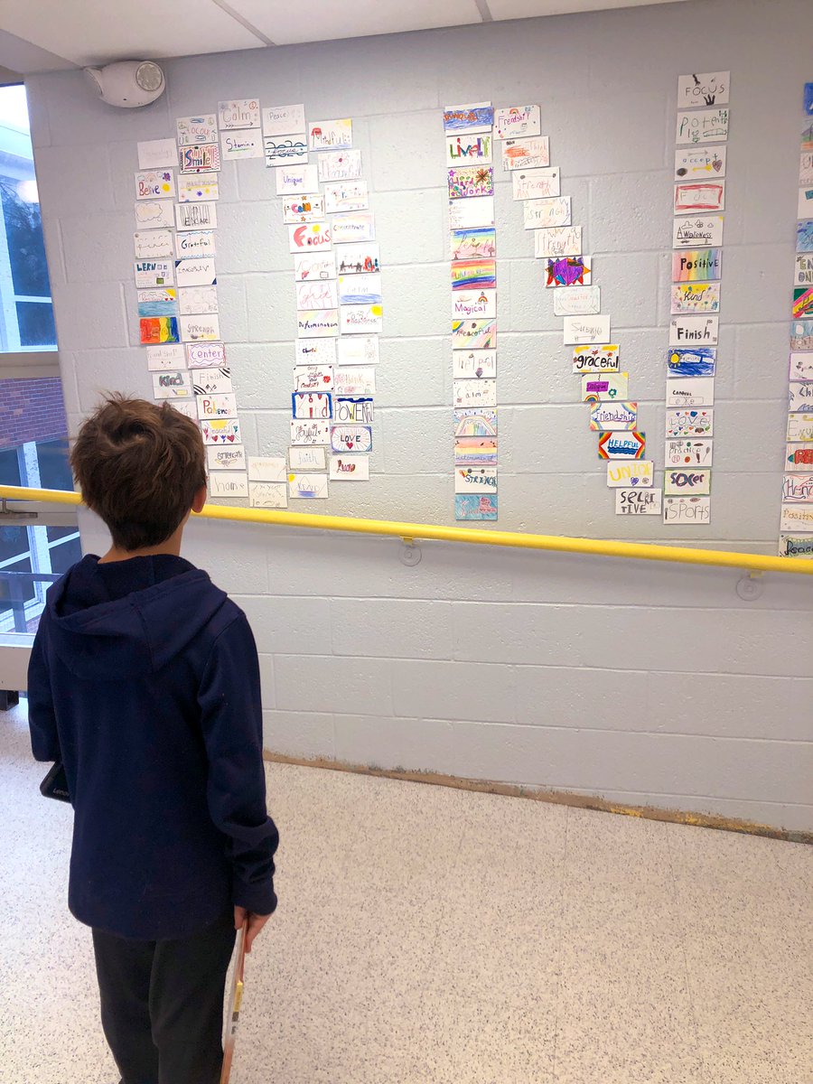 Our #OneWord2020 display is underway! Soon our halls will be full of our community’s #goals and #thoughtful reflections on the new year.  I am blown away by our students’ sincerity and #depth of thinking #WiltonWayCT #inspiration <a href="/WPSCMSocial/">CM Live</a> <a href="/LMS_in_the_LLC/">LMS_in_the_LLC</a> <a href="/mrgreasley/">mrgreasley</a> <a href="/fkompar/">Fran Kompar</a>