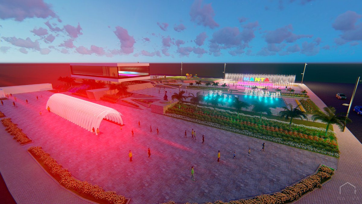 agustinintriago's tweet photo. Pensamos en cosas grandes para Manta, por ello modificamos el Museo del Mar.

Pasó de ser un canchón de cemento con pequeños espejos de agua a tener un túnel de agua y luces, cortina de agua y la pileta seca más grande de Manabí. https://t.co/yRqtDW9AE7