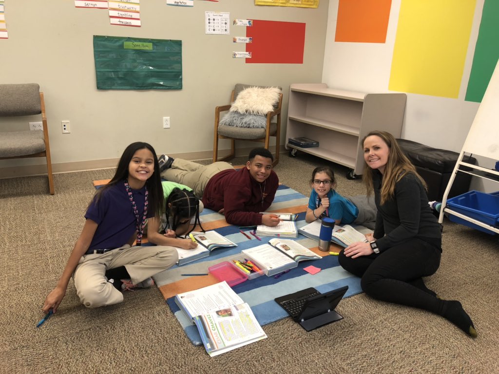 Mhs5th's tweet photo. ELA stations exploring summarization with main idea and supporting details https://t.co/1JnEysJo85