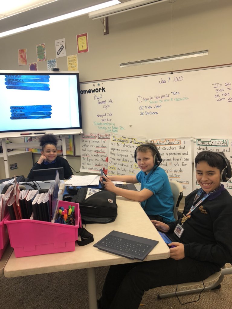 Mhs5th's tweet photo. ELA stations exploring summarization with main idea and supporting details https://t.co/1JnEysJo85