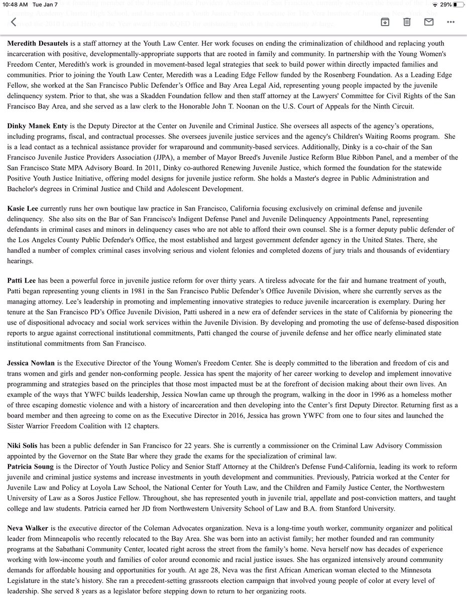 More Youth and Children’s Justice