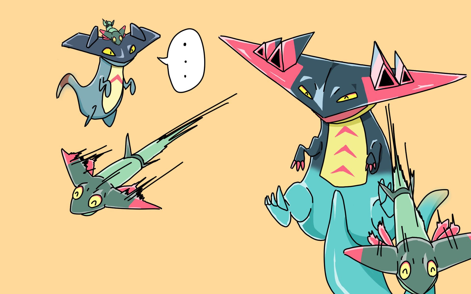 もやもん お絵描き ドラパルトに発射されるドラメシヤをウラヤマシそうに見るドロンチ Pokemon ポケモン剣盾 T Co Ozztymomnw Twitter