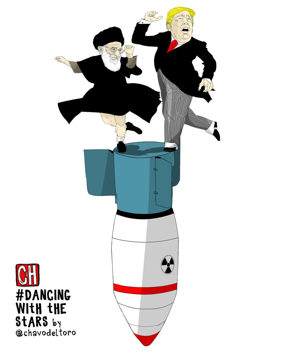 Dancing with the stars

 @eleconomista #cartoonforpeace #trump #iran #cartoon #qasemsoleimani #irak #iraq #WWIII #WorldWarIII #IIIGuerraMundial #ayatollah @CartooningPeace @cartoonmovement #cartonclub