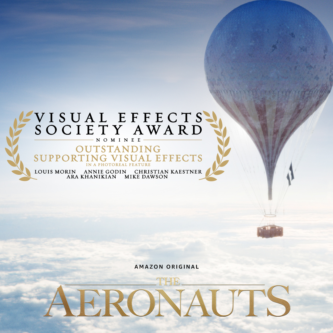 Congrats to the crew of #TheAeronauts on their VES nomination for Outstanding Supporting Visual Effects!