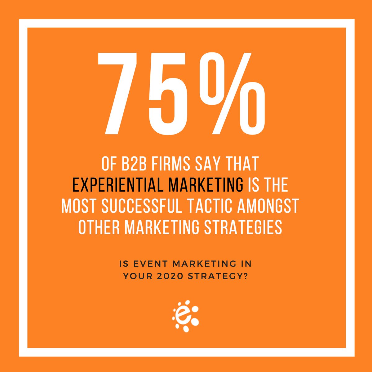 ER_Mktg's tweet photo. Is event marketing part of your overall 2020 marketing strategy? Contact us today to execute your experiential marketing campaign.
Source: https://t.co/xTNaZSqbmI 

#ExperientialMarketing #MarketingStrategy #MarketingIdeas #MarketingCampaign #EventMarketing #MarketingTactic https://t.co/Ud1j8jhslZ
