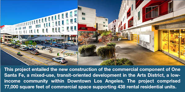 LADFNewMarkets's tweet photo. We allocated $15M #NewMarketsTaxCredits to the retail/commercial component of #OneSantaFe generating 358 construction jobs & creating 293 permanent jobs.
The project brought #DTLA a grocery store/convenience retail.
Learn about our work https://t.co/3Bde1wjaOd
#EconDev #NMTC https://t.co/EginVXhJ5M