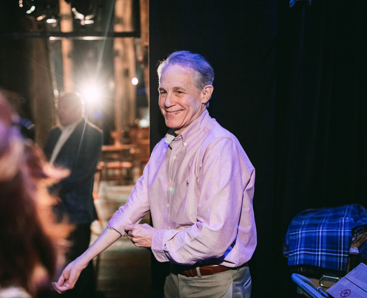 Jim Walton backstage at COME FROM AWAY