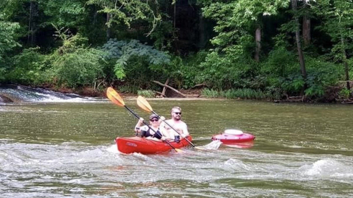 CreekKooler's tweet photo. Check out this user photo of this couple enjoying their CreekKooler on the river, during a float! 🤩 
​
​Get yours now: https://t.co/EHlkz660Th https://t.co/hmRiABcVUz