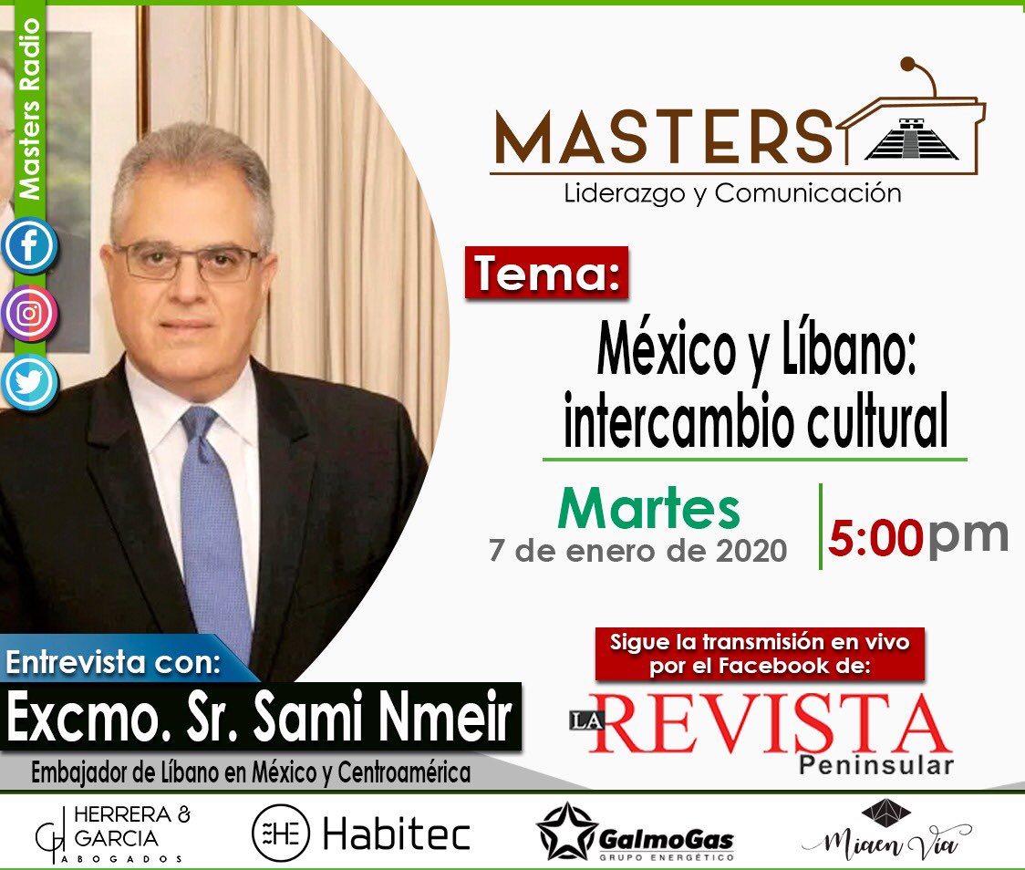 Hoy‼️ nos vemos en punto de las 05:00 🕔 p.m. 🇱🇧 🇲🇽 #FormandoLíderes
<a href="/LaRevistaP/">LaRevista</a> 
<a href="/MastersRadio/">Masters Radio</a>