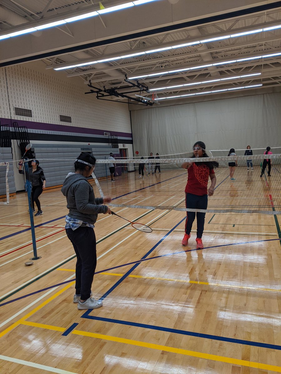 Enjoying badminton with <a href="/JRositano10/">Rositano</a>  Phys. Ed. class <a href="/HMBSSBlizzards/">Harold M. Brathwaite</a> <a href="/HBMsCalle/">Tracey Calle</a> #fun #skills #badminton