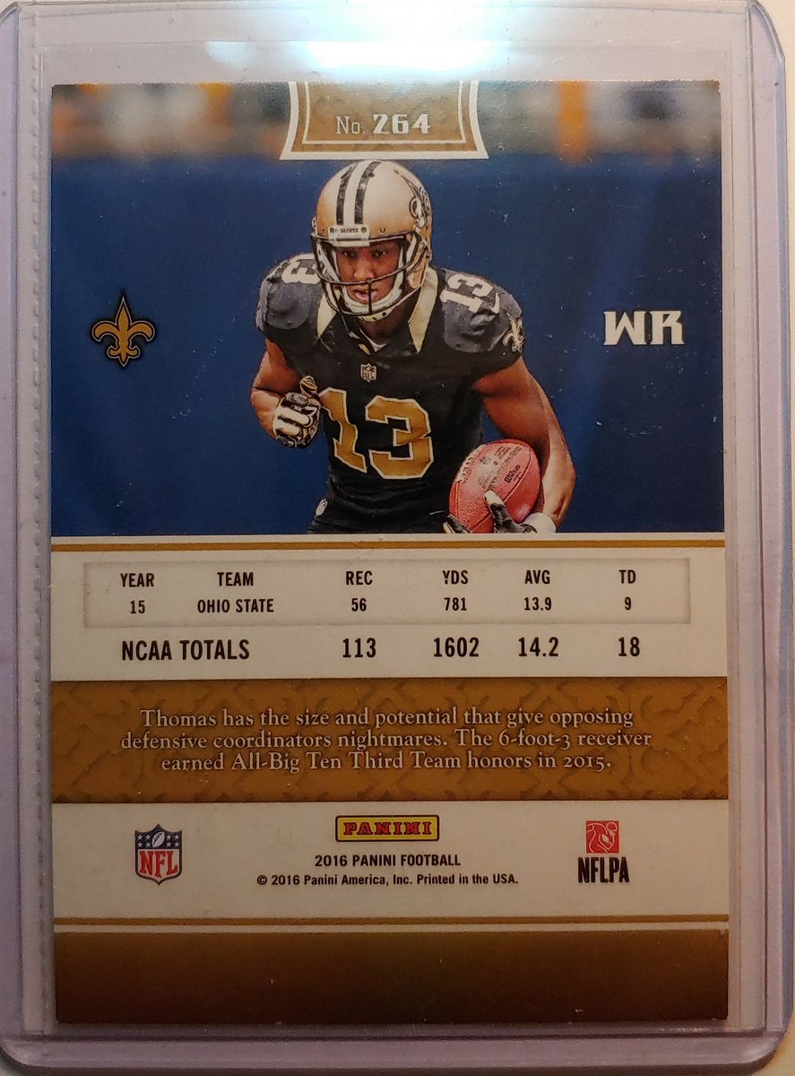 JT_Mun_E's tweet photo. $18 Shipped #BMWT
2016 Panini Chainmail SP Parallel Rainbow Foil Rookie Card z Tough Pull
Michael Thomas
#NewOrleans #Saints
Card #264
#OSU 

#FREE
Bonus M. Thomas Cards

@TheHobbySpyder 
@HobbyConnectNFL 
@HobbyConnector https://t.co/6YpkEUGYL6