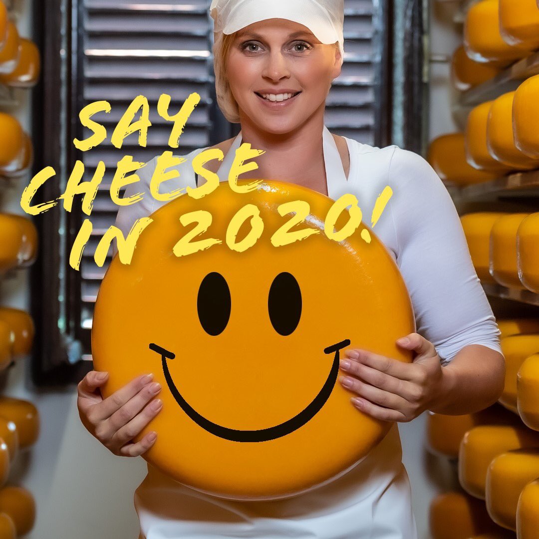 Zeg #kaas in 2020 !! Namens de bond van #boerderij #zuivel bereiders wensen  wij jullie een fantastisch jaar toe 🧀🧀🧀