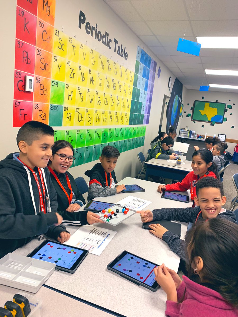 TeachBenitez's tweet image. 5th Grade Bulldogs learning about Earth’s elements as they interpret the Periodic Table and build molecular models. ⚛️🔬@GalenaParkISD @GPCandI #HoustonSTARBASE #PSEstrong #ElemSTEM