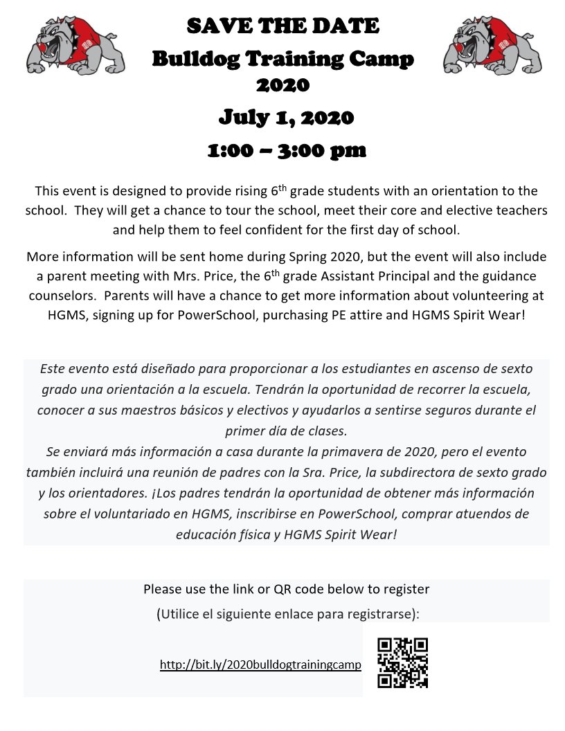 RunCounselorRun's tweet image. 5th grade parents! Please info for Holly Grove MS.