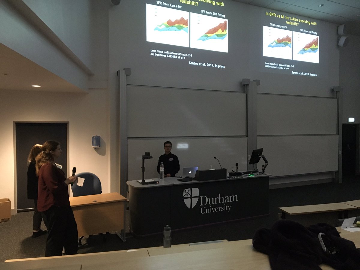 dr_sobral's tweet photo. Brilliant back to back DEX talks by my @LancUniPhysics @LUniverse__ students @Emma_L_Dodd, @heatherphoenixx and @ssantosPT on #SC4K and Lyman alpha + Lyman alpha emitters and haloes at high redshift. #XGAL https://t.co/X2sFXUPjVN