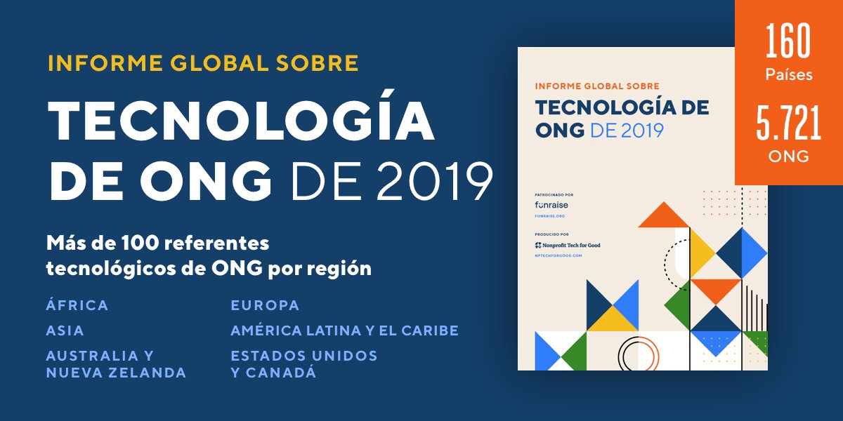 nonprofitorgs's tweet photo. El Informe Global sobre Tecnología de ONG se basa en los resultados de una encuesta hecha a 5,721 organizaciones no gubernamentales (ONG), organizaciones sin fines de lucro (OSFL) y organizaciones benéficas en 160 países: https://t.co/IVFb7Rnddm https://t.co/Z6hjmEPJTM