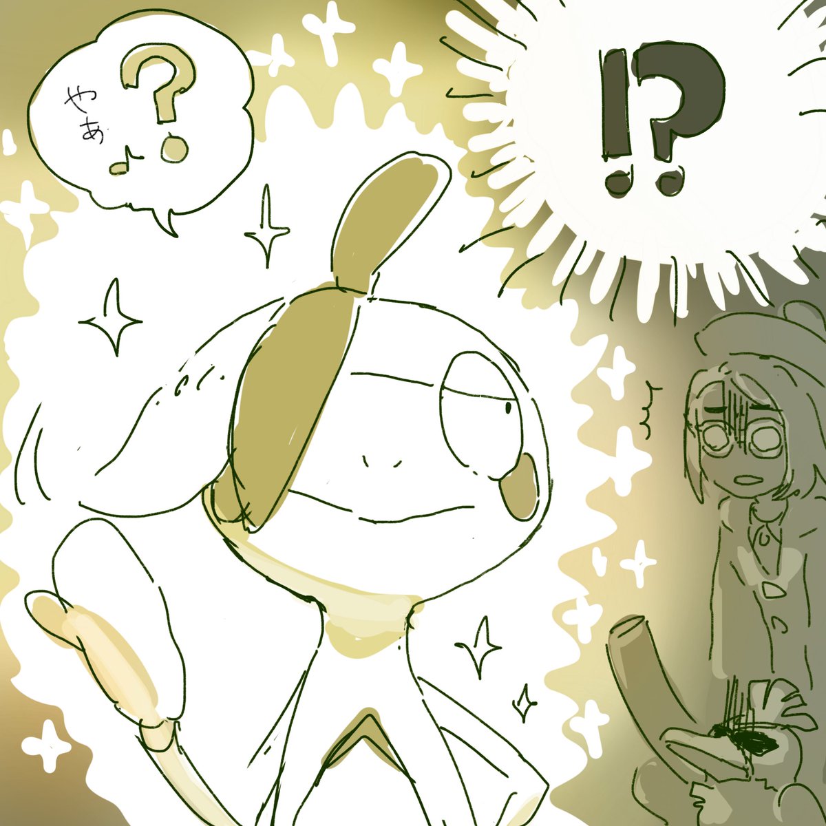 特訓する二人(1、②、3) 