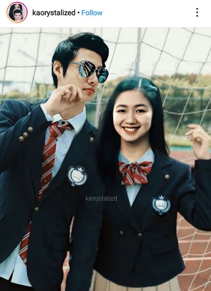 Ang cuuuuuttteeeee 🤩🤩🤩 Alam kong fanmade pero super bagay, hehehe 😻😻😻 Pati sa personal, bagay...na bagay. 🙊

#HesIntoHer