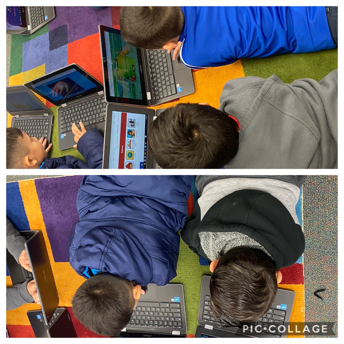 mrs_zubiate's tweet photo. Hour of code! @librareprincess @CentralCFB #hourofcode #cubscode https://t.co/IMGdc6ad6K